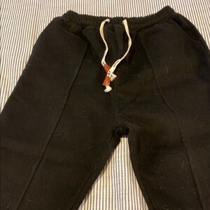 Black Sweatpants with Drawstring
